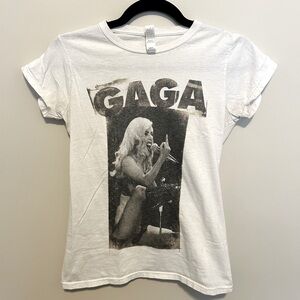 Lady Gaga middle finger baby doll tee